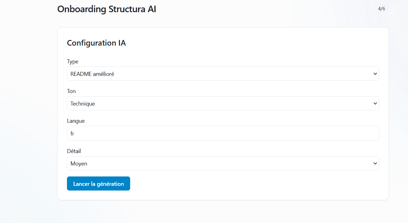 Structura configuration